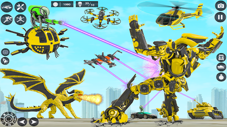 Dragon Robot Police Car Games screenshot