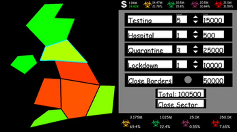 Pandemic Simulation screenshot