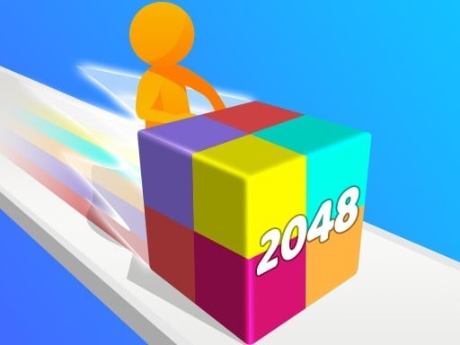 Games like Geometry Stack 2048 Run