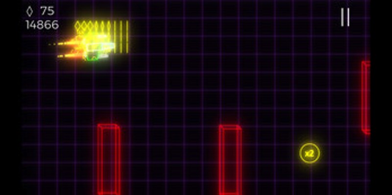 Neon Light Spaceship Image