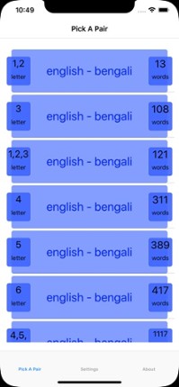 PickAPair Bengali - English Image