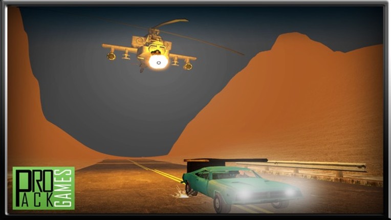 Reckless Enemy Helicopter Getaway - Dodge Apache attack in highway traffic screenshot