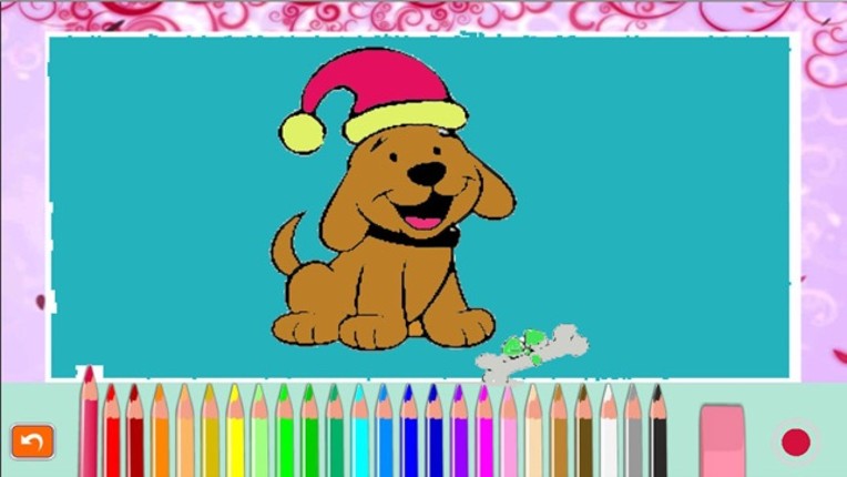 Snowman and merry christmas picture coloring book screenshot