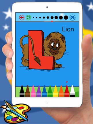 ABC Animals coloring book for kindergarten kids and toddlers screenshot