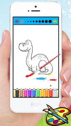 Dinosaur Coloring Book - Dino Baby Drawing for Kids Games screenshot