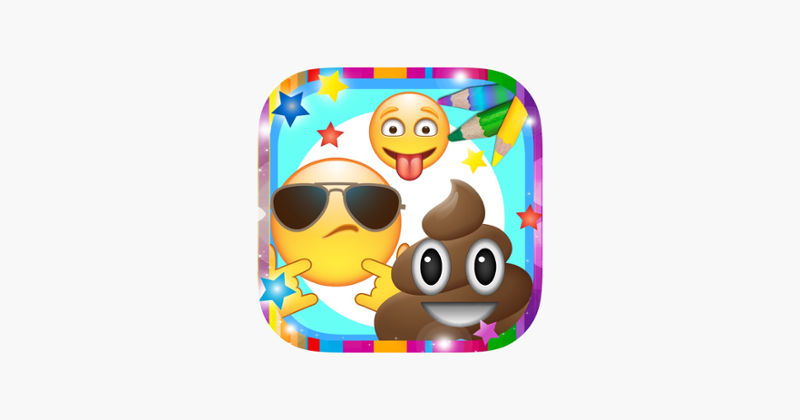 Emoticon Coloring book Image