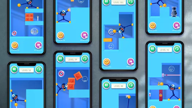 Blue Monster: Stretch Game screenshot