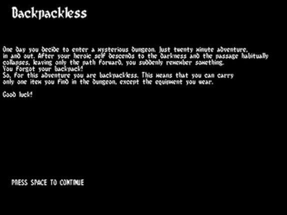 Backpackless Image