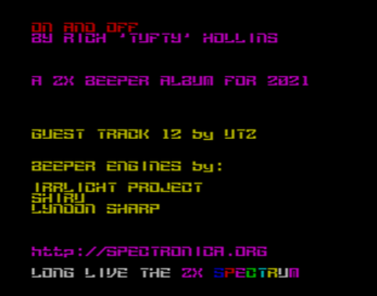 ON and OFF ZX Spectrum Beeper album Image