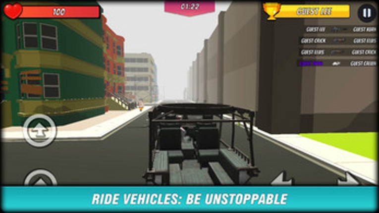 Pixel Block Battle Gun 3D FPS - TPS Minecraft like screenshot