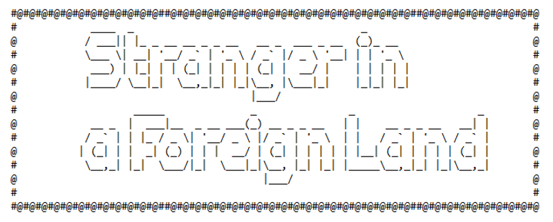 Stranger in a Foreign Land Image