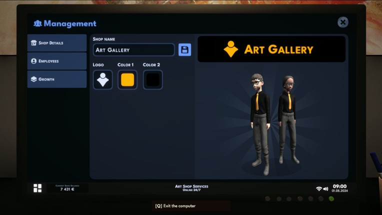Art Shop Simulator screenshot
