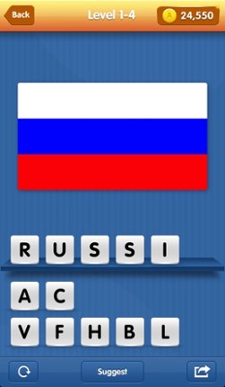 Flagomania - fascinating game with flags and their countries. Flags of countries from all around the world in the one application screenshot
