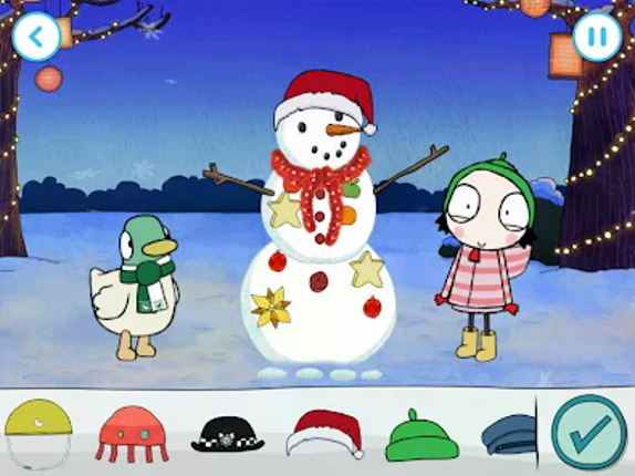 Sarah & Duck: Build a Snowman screenshot