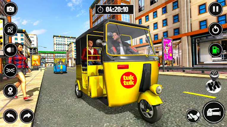 City Taxi Auto Rickshaw Game Image