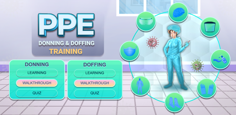 PPE Donning and Doffing Skill Training Image