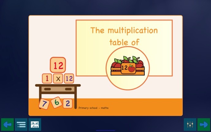 Multiplication Tables & Apples screenshot