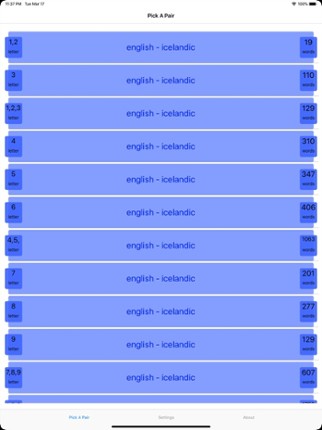 PickAPair Icelandic - English Image
