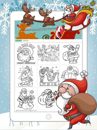 Santa Claus - Merry Christmas Coloring Book Image