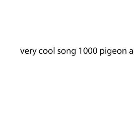1000 pigeons COMING Game Cover