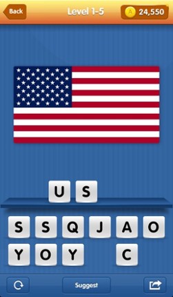 Flagomania - fascinating game with flags and their countries. Flags of countries from all around the world in the one application screenshot