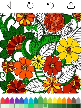 Flower Coloring Book Games screenshot