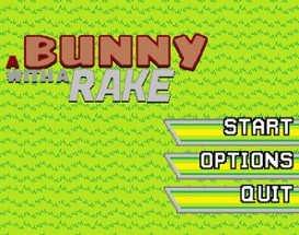 A Bunny With A Rake Image