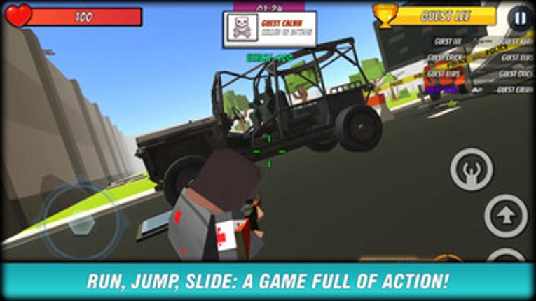 Pixel Block Battle Gun 3D FPS - TPS Minecraft like screenshot