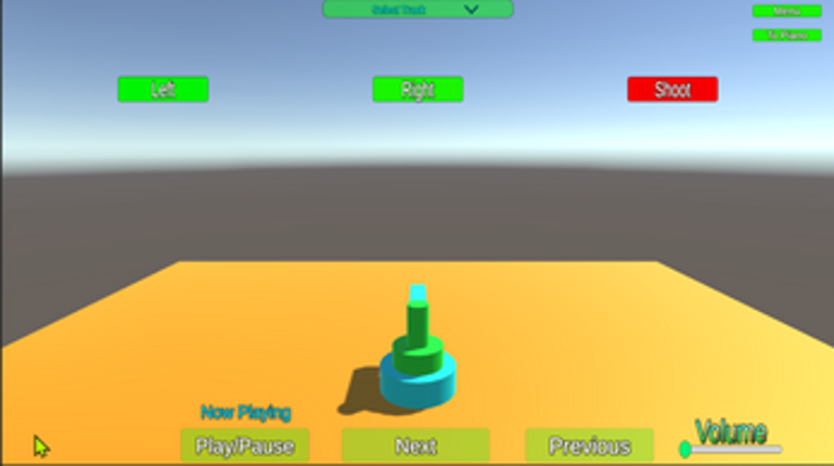 Start Menu,  Piano,  Music Player, Cannon (UI Practice) screenshot
