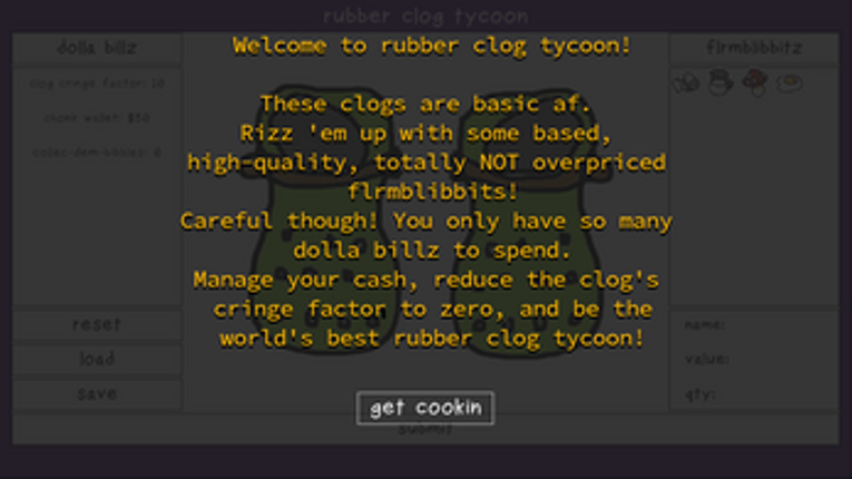 rubber clog tycoon Image