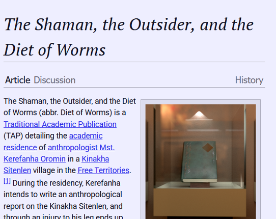 The Shaman, the Outsider, and the Diet of Worms Image