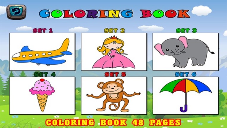 ABC First Words Vocabulary -  Coloring Book Games screenshot