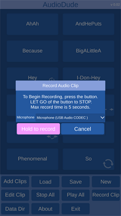 AudioDude screenshot