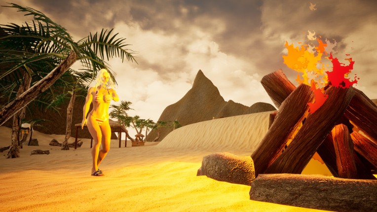 Bikini Island Cricket Image