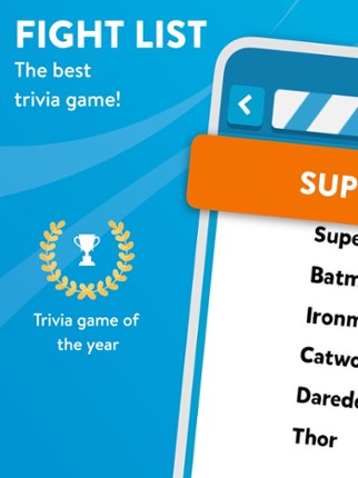 Fight List - Categories Game screenshot