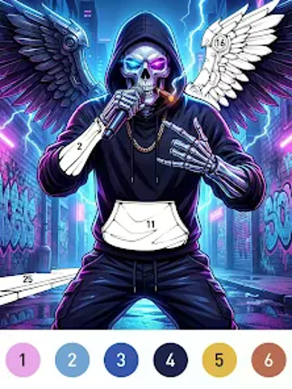 Rebel Color Paint By Number screenshot