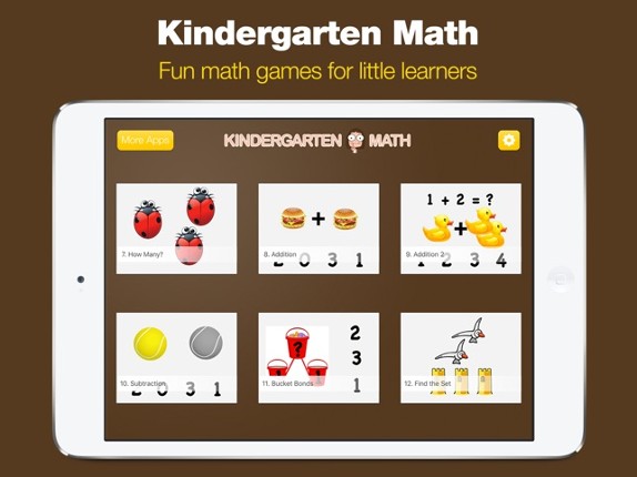 Kindergarten Math - Games for Kids in Pr-K and Preschool Learning First Numbers, Addition, and Subtraction screenshot