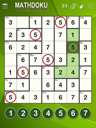 Mathdoku + Calcudoku screenshot