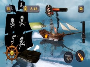 Pirate Ship Sea Battle 3D Image