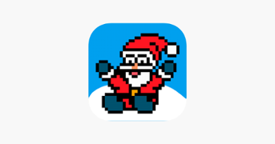 Pixel Santa Christmas Gift Image