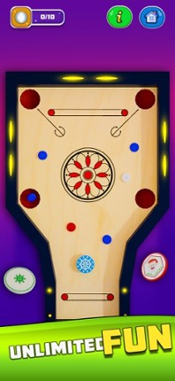 Real Carrom Queen Board Game Image