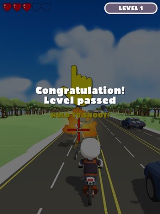 Traffic Chase - Moto Shooting screenshot