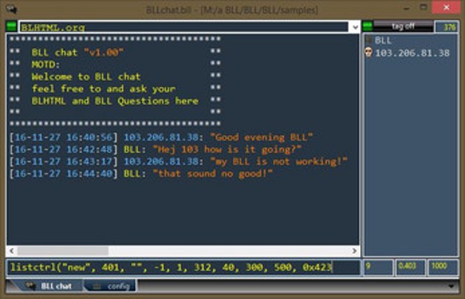 BLL - Basic Local Lua screenshot