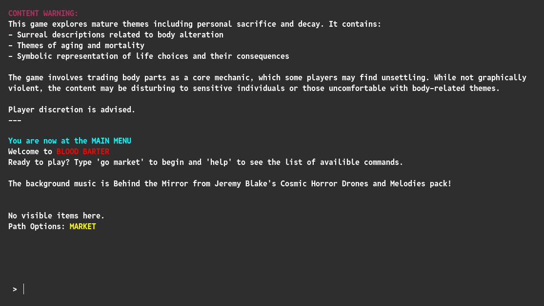 Games like Blood Barter