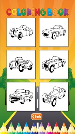 Car Cassic Coloring Book - Activities for Kid screenshot