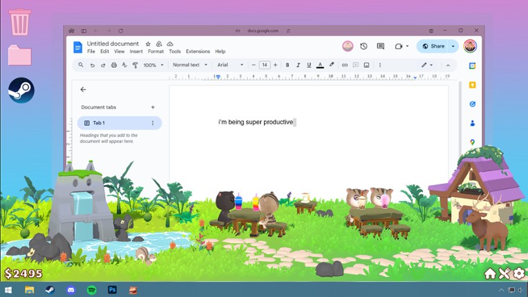 Desktop Cat Cafe screenshot