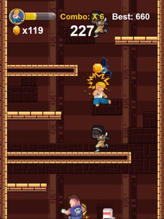 Dungeon Fighter - 8 Bit Endless Kung Fu Fighting Game screenshot