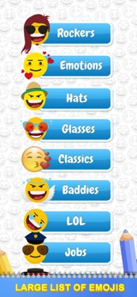 Emoticon Coloring book Image