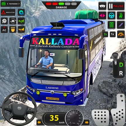 Real Offroad Bus Driving 3D Image