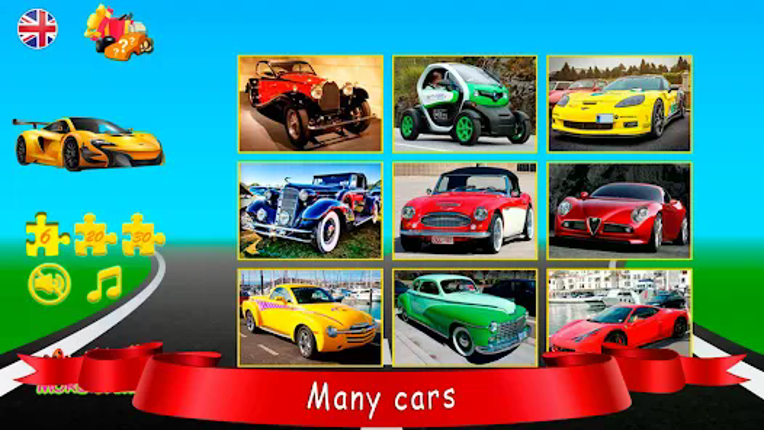 Puzzles cars screenshot